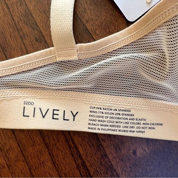 Lively T-Shirt Bra NWT Toasted Almond 32DD - Picture 7 of 7
